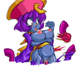 1girls belly_bulge big_breasts blue_skin blush breasts capcom chibi clothing cum cum_inside darkstalkers hat hirose_tsunami hsien_ko jiangshi lei-lei lei_lei medium_breasts nipples partially_clothed pussy tagme tears tentacle tentacle_rape tentacle_sex torn_clothes vaginal_penetration