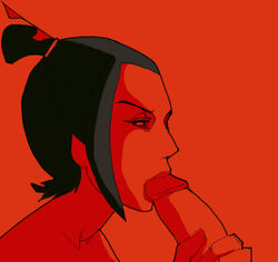 avatar_the_last_airbender azula bennemonte female human male oral_sex straight straight_hair tagme