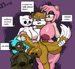 accessory alien alien_humanoid amy_rose anthro ass ball_fondling balls bedroom_eyes big_balls big_breasts big_butt big_penis blue_eyes blush breasts canid canine clothing dezmine21 digital_media_(artwork) domestic_cat erection eulipotyphlan exposed_breasts felid feline felis female flower flower_in_hair fondling fox freckles fur genitals gloves goth green_body green_eyes group hair hair_accessory half-closed_eyes handwear hedgehog hello_kitty hello_kitty_(character) hello_kitty_(series) hi_res huge_balls huge_breasts huge_cock humanoid humanoid_genitalia humanoid_penis hyper in_awe kitty_white looking_up male male/female mammal naked narrowed_eyes nipples nude open_mouth penis pink_body plant pussy questionable_consent restrained sanrio saralite_(tails_gets_trolled) seductive sega shortstack simple_background size_difference sonic_(series) sonic_the_hedgehog_(series) tail_grab tails tails_gets_trolled text thick_thighs tongue video_games white_body