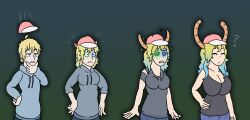 dommerik gender_transformation identity_death lucoa miss_kobayashi's_dragon_maid mtf_transformation quetzalcoatl_(dragon_maid) transformation