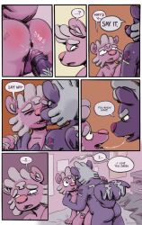 anthro anus ass comic dirk_skunkdad duo father father_and_child father_and_son genitals hi_res humanoid_genitalia humanoid_penis incest kissing love_declaration male male/male mammal mephitid parent parent_and_child penis romantic shiny_skunk_(character) shinyluvdisc skunk son yaoi