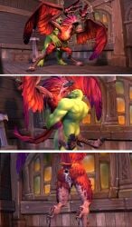 3d arakkoa avian bondage erontauren female male orc orc_(warcraft) rape sfm warcraft world_of_warcraft