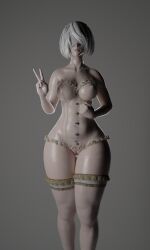 yorha 2b from nier (series) by pepegamega