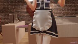 1girls 3d animated bar_maid breast_expansion breast_growth breasts closed_eyes expansion female female_only growth huge_breasts hyper hyper_breasts maid maid_uniform minmax3d missmoonified pov purple_hair short_hair sound video voice_acted