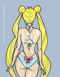 backside behind behind_view bikini bishoujo_senshi_sailor_moon female female_only inspector97 solo swimsuit swimwear usagi_tsukino