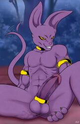 anthro balls beerus boner cock_ring dragon_ball dragon_ball_super erection furry gay male male_only nude penis solo solo_male spiritd spread_legs