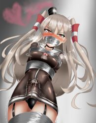 1futa amatsukaze_(kantai_collection) angry blush bondage bound bulge clothed clothing crying crying_with_eyes_open duct_tape erection erection_under_clothes futa_only futa_sans_balls futanari futanari_focus futasub gag human ka_gu_ya_3 kaguya-san_(nantyu-erosada) kantai_collection light-skinned_futanari light_skin looking_at_viewer mostly_clothed penis precum precum_through_clothing solo tears thighhighs