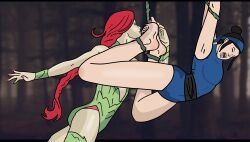 2d batman_(series) crossover dc dc_comics feet injustice_2 kitana mortal_kombat mortal_kombat_11 pamela_isley panties poison_ivy poison_ivy_(injustice) saliva submissive