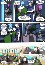 alien_girl asari ass_expansion breast_expansion comic commander_shepard escapefromexpansion hourglass_expansion hourglass_figure huge_ass huge_breasts liara_t'soni mass_effect quarian tali'zorah_nar_rayya