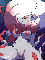 big_breasts breasts deathzera female hisuian_zoroark looking_at_viewer nipples pokémon_(species) pokemon pokemon_(species) pokemon_legends:_arceus pov pov_eye_contact pussy tagme zoroark