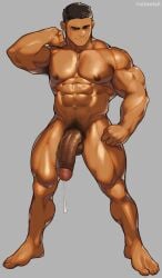 abs bara biceps big_muscles big_penis bodybuilder huge_cock huge_muscles male male_focus male_only muscle muscles muscular muscular_arms muscular_back muscular_legs muscular_male muscular_thighs nipples pecs ruisselait veins veiny_muscles veiny_penis