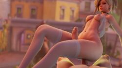 1futa 3d anal bandoned big_breasts big_penis choker erection futa_focus futanari lingerie male_on_futa mercy overwatch penis sex solo_focus stockings thick_thighs white_stockings wide_hips