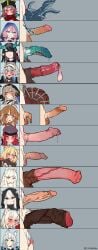6+futas absurdres aciddrop_(arknights) ahoge animal_ear_fluff animal_ears animal_genitalia animal_penis arknights balls ballsack bear_ears big_balls big_clitoris big_penis big_penis_in_chastity black_hair blue_eyes blue_poison_(arknights) blush breasts brown_eyes brown_hair chastity_belt chastity_cage checkered_clothes checkered_scarf clitoral_hood clitoris closed_mouth condom condom_on_penis dark_penis dark_testicles decensored deepcolor_(arknights) dragon_penis dusk_(arknights) earrings embarrassed erect_clitoris erection eyebrows_visible_through_hair fingerless_gloves flaccid_penis foreskin fully_retracted_foreskin futa_only futanari glasses gloves grani_(arknights) green_eyes green_hair grey_background grey_hair hair_between_eyes hair_over_one_eye handsfree_ejaculation hat highres hood hood_up horns horns_through_headwear horse_ears horse_penis horsecock huge_cock human humanoid humanoid_penis intact jewelry large_breasts large_penis light-skinned_futanari light_skin long_foreskin long_hair looking_at_viewer loose_foreskin mirin_chikuwa monster_cock multiple_futa open_mouth orange_eyes orgasm_without_stimulation pale-skinned_futanari pale_skin pallas_(arknights) partially_retracted_foreskin penis penis_chart penis_size_chart penis_size_comparison penis_size_difference pink_hair platinum_(arknights) plump_labia pointy_ears ponytail precum precum_drip pubic_hair pussy red_eyes red_hair retracted_foreskin rosa_(arknights) rosmontis_(arknights) scarf scrotum shaved_crotch shining_(arknights) small_penis spontaneous_ejaculation spontaneous_orgasm tentacle testicles uncut unretracted_foreskin used_condom used_condom_on_penis veins veiny_penis vermeil_(arknights) vigna_(arknights) white_hair yellow_eyes