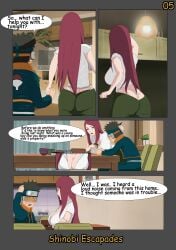 comic english_text erogakure naruto naruto_(series) naruto_shippuden page_5 story text uchiha_obito uzumaki_kushina