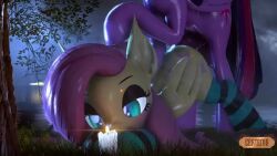 2futas 3d animal_genitalia animated certedia feral flutterbat_(mlp) fluttershy_(mlp) friendship_is_magic futa_only futanari hasbro horsecock huge_cock intersex large_penis my_little_pony penis tagme twilight_sparkle_(mlp) video