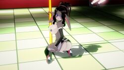 3d anthro ass beehive_hairdo breasts bunny_girl lana_lagomorph misunderstoodsecrets stripper