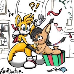 archie_comics asmadeus canid canine duo felid feline fellatio female fox hi_res lynx male male/female mammal nicole_the_lynx oral penile ramdoctor sega sex sonic_(series) sonic_the_hedgehog_(archie) sonic_the_hedgehog_(comics) sonic_the_hedgehog_(series) tails