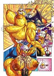 1boy 1girls barefoot bat_wings big_balls big_breasts big_penis chao_(sonic) completely_nude cum cum_in_pussy cum_inside cum_on_breasts cum_out_nose ejaculation goudadunn hi_res huge_ass huge_balls huge_breasts huge_cock hyper_balls hyper_penis impregnation inflation larger_female moaning mounted mounting muscular_female nipple_piercing nude orgasm paizuri rouge_the_bat rough_sex sex small_but_hung small_dom_big_sub smaller_male sonic_(series) standing_sex sweat thick_thighs vaginal_penetration veiny_penis