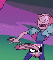 1futa balls breaking_the_fourth_wall clothed clothing dwonksa edit edited_screencap erection fourth_wall futa_only futanari gem_(species) humanoid humanoid_penis long_penis looking_at_penis mostly_clothed open_mouth pearl_(steven_universe) penis penis_out screencap shocked shocked_expression solo steven_universe surprised veiny_penis wrinkled_balls