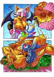 1boy 1girls 2koma anal anal_sex anus barefoot bat_wings big_balls big_breasts big_penis chao_(sonic) feet femsub goudadunn hi_res huge_balls huge_breasts huge_cock hyper_balls hyper_penis instant_loss_2koma larger_female nipple_piercing rouge_the_bat sex small_but_hung small_dom_big_sub smaller_male sonic_(series) sweat swinging_balls veiny_penis