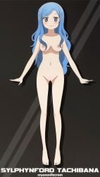 :3 accurate_art_style ai_edit ai_generated barefoot completely_nude edit feet himouto!_umaru-chan nipples nude oryononilocram pussy tachibana_sylphynford toes