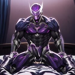 abs ai_generated armor balls bara big_penis bodysuit clint_barton cum cum_in_ass cybernetics cyborg gay hawkeye hawkeye_(marvel_rivals) helmet male_focus male_only male_penetrating_male marvel marvel_rivals mask muscular muscular_male pecs penis riding robot