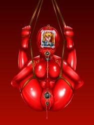 anus asuka_langley_sohryu blindfold bodysuit bondage breasts cervix clothing collar female female_only femsub gag gimp_suit harness helpless highres latex latex_bodysuit latex_suit masked meat_toilet neon_genesis_evangelion parallel photo plug_gag public_restroom public_use ring_gag rubber toilet uncensored urinal