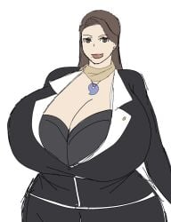 1female 1girls ace_attorney female mia_fey solo_female tagme twitter_link