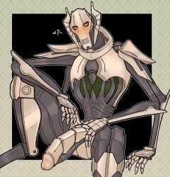 4_arms 5_fingers cataxdrk2020 digital_drawing_(artwork) digital_media_(artwork) erection fingers general_grievous genitals glans hand_on_penis hi_res humanoid machine mal male male_only multi_arm multi_limb non-human non-human_only not_furry penis robot solo star_wars unusual_penis
