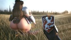 3d armor bottomless huge_ass medieval runn1non