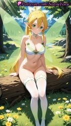 1girls 2025 ai ai_assisted ai_generated alfheim_online anime anime_style arm_support ass_visible_through_thighs bangs bare_arms bare_shoulders blonde_hair blue_sky blush bottomless bow bow_bra bra braid breasts bust busty choker cleavage cleft_of_venus closed_mouth cloud collarbone day elf elf_ears energy_wings fairy fairy_(sao) fairy_wings female female_focus female_only flower forest full_body grass green_eyes green_wings groin hair_between_eyes hair_ornament hentai hi_res high_quality high_resolution highres kirigaya_suguha large_breasts leafa long_hair looking_at_viewer medium_breasts multiple_wings natsuyoru nature navel no_shoes outdoors paipan patreon petals pointy_ears ponytail pussy ribbon rock side_braid sidelocks sitting sky smile solo solo_female stable_diffusion stomach sunlight sword_art_online sword_art_online:_fairy_dance sword_art_online_alicization thigh_gap thighhighs thighs transparent_wings tree twin_braids uncensored underwear underwear_only vagina very_long_hair voluptuous voluptuous_female white_bra white_choker white_flower white_legwear white_thighhighs wings yellow_flower