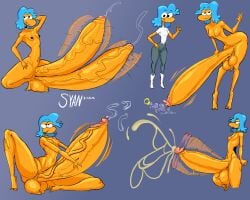 1futa areola areolae big_balls big_penis blue_hair cartoon_network cum dildo dildo_in_urethra ejaculation flight_attendant_(the_amazing_world_of_gumball) futa_only futanari gaping_urethra gynomorph masturbation multi_penis pasties sex_toy sex_toy_in_urethra shrumblegumble the_amazing_world_of_gumball thick thighs urethral_beads urethral_insertion