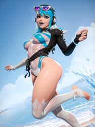 1girls absurd_res ai_generated ass beach beach_background blue_eyes blue_hair blue_lipstick breasts curvy curvy_body curvy_female curvy_figure different_eye_color eyewear_on_head fat_ass feet feet_up female female_only front_view glasses half-dressed half_naked half_nude headphones heterochromia hi_res high_resolution highres huge_ass huge_breasts legs legs_together looking_at_viewer luna_snow luna_snow_(marvel_rivals) marvel marvel_comics marvel_rivals multicolored_hair on_beach patreon pein red_eyes sand see-through_clothes see-through_clothing see-through_shirt shiny_skin smile smiling smiling_at_viewer socks standing sunglasses swimsuit swimwear thick_thighs thighs water watermark wet wet_ass wet_body wet_breasts wet_clothing wet_face wet_feet wet_legs wet_skin wet_thighs white_hair white_nail_polish