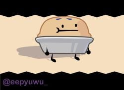 animated battle_for_dream_island boobs breasts eepyuwu_(artist) inanimate object_shows pie_(bfdi) showing_breasts