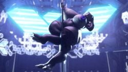 3d female_sangheili halo_(series) pole_dancing runn1non sangheili