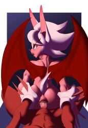 anal_sex anus ass dark-skinned_female eyeshadow female gloves grabbing_ass holding_arms knuckles_the_echidna looking_back male niranna penis pov rouge_the_bat sega sex sonic_(series) wings