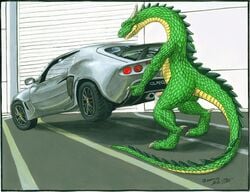 car cum dragon dragons_having_sex_with_cars inanimate insertion lotus_exige male male_only nude penis scalie sex solo tagme vehicle