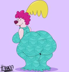 anthro big_ass big_breasts breasts bubble_butt fat huge_ass huge_breasts thick_thighs thixxen unmoving_pattern wide_hips