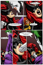 all-star_batman_and_robin barbara_gordon batgirl batman_(series) batwoman comic dc_comics dimsumboy22 female human joker kate_kane male oral_sex scott_jones shade shade_jones straight