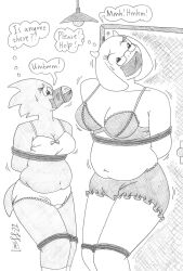 2d 2girls alphys bondage bra deltarune english english_text female female_focus female_only furry limpurtikles panties simple_background sketch tagme text toriel undertale undertale_(series) underwear underwear_only