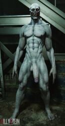 abs ass killystein large_penis male_focus male_only monster nude regenerator resident_evil solo tough_guy