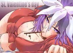 amane_kuzuryu blush blushing_at_viewer devil_survivor kuzuryuu_amane looking_at_viewer megami_ibunroku_devil_survivor megami_tensei pocky pocky_in_mouth segami_daisuke shin_megami_tensei sweat sweatdrop sweating valentine's_day