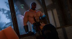 2boys 3d blowjob deadpool gay gloves kneeling male_focus male_only martistot marvel mask muscular muscular_male oral oral_sex pants peter_parker sex spider-man_(series) yaoi