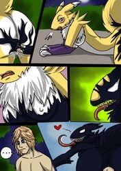 digimon eente marvel renamon spider-man_(series) straight_hair venom