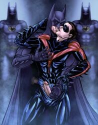 batman batman_(series) batman_and_robin bruce_wayne cock comic dc dc_comics dc_extended_universe dick dick_grayson gay gay_domination gay_male gay_sex handjob male nightwing sex