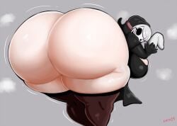 1girls android android_girl artist_name ass ass_bigger_than_head bangs beauty_mark bent_over big_ass big_breasts blindfold bubble_butt cosplay crossover_cosplay dat_ass female female_only gigantic_ass hood huge_breasts hyper hyper_ass looking_back mario_(series) mask mole nier nier:_automata pale-skinned_female pale_skin sath15 short_hair shy_gal shy_gal_(cosplay) solo solo_female tagme thick_thighs thighhighs voluptuous weird_crossover white_hair wide_hips yorha_2b