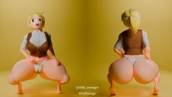 1girls 3d 3d_(artwork) 3d_model adventure_time ass ass_bigger_than_head ass_focus back_view big_ass big_butt blonde_hair cartoon_network clothed clothing female female_focus female_only fionna_and_cake fionna_the_human_girl front_and_back front_view huge_ass huge_butt human oldsoup oldsoupz partially_clothed ponytail solo squatting thick_thighs thighs underwear wide_hips