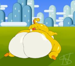 big_ass bubble_butt gale_(chip_at_night) huge_ass mario_(series) nightsome super_mario_world tagme thick_thighs wide_hips yoshi