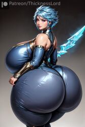 1girls ai_generated ass bare_shoulders big_ass big_breasts big_butt blue_eyes blue_hair breasts curvaceous curves curvy curvy_body curvy_female curvy_figure curvy_hips female female_only frostblade_irelia gigantic_ass gigantic_butt gigantic_thighs hi_res high_resolution highres huge_ass huge_breasts irelia_xan league_of_legends light_blue_hair long_legs massive_ass massive_breasts massive_butt massive_thighs riot_games shiny_skin solo solo_female solo_focus stable_diffusion thick_thighs thicknesslord voluptuous voluptuous_female wide_hips