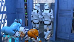 2boys 2girls 3d aayla_secura ahsoka_tano bent_over blue_skin bondage clone_trooper cum cum_on_body cum_on_face defaultusername device_bondage female free_use gagged jedi jedi_padawan male multiple_boys multiple_girls naked naked_female nude nude_female orange_skin public public_nudity public_use ring_gag star_wars stocks submission tagme togruta twi'lek worn_out